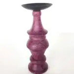 handcrafted wooden candle stand for home