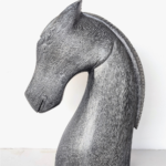 Wooden Horse Head Sculpture