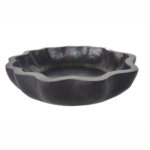 handcrafted wooden round bowl