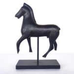 Wooden Museum-inspired Horse Sculpture