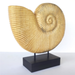 Sculptural Wooden Sea Shell Vase