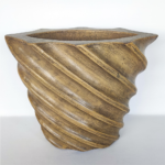 Wooden Oval Vase