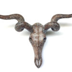 Wooden Kudu Skull Sculpture